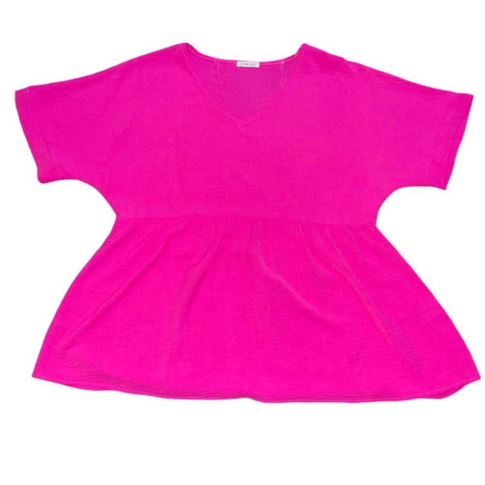 Peplum oversized blouse